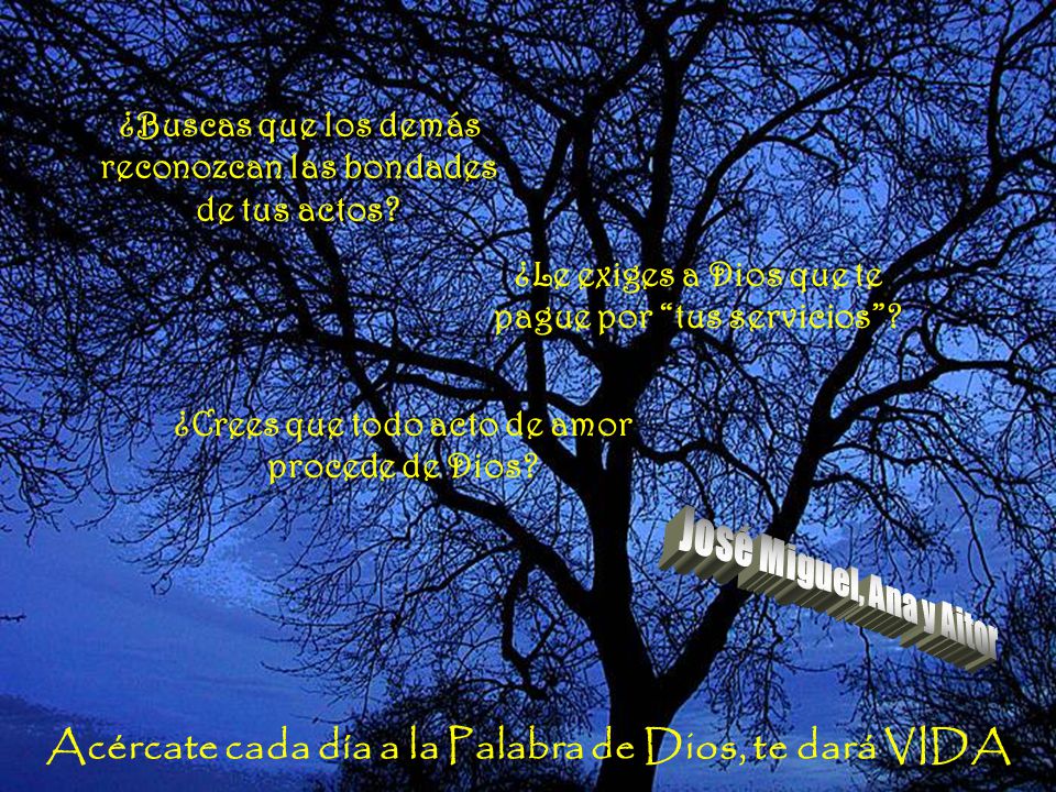 Acércate cada día a la Palabra de Dios, te dará VIDA