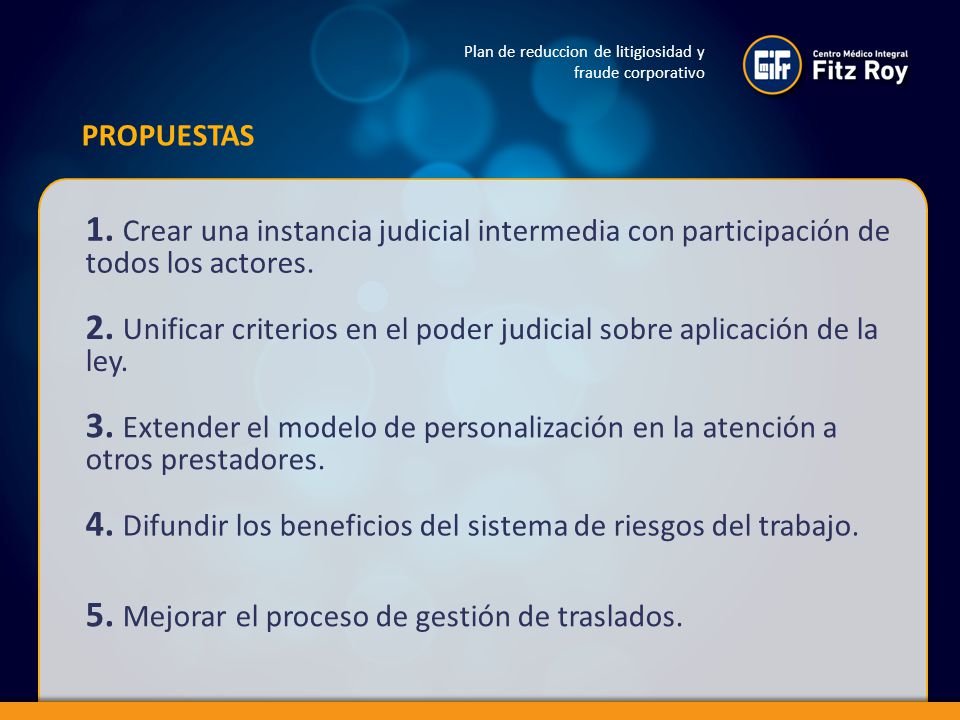 2. Unificar criterios en el poder judicial sobre aplicación de la ley.