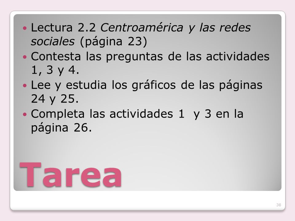 Tarea Lectura 2.2 Centroamérica y las redes sociales (página 23)