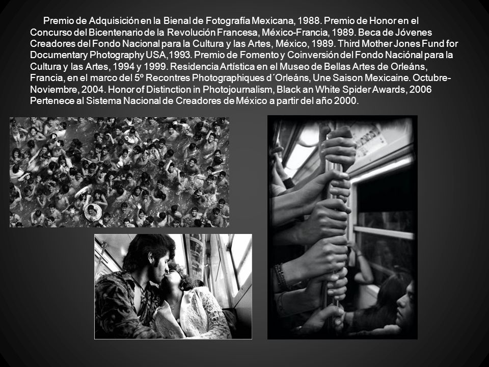 Premio de Adquisición en la Bienal de Fotografía Mexicana, 1988