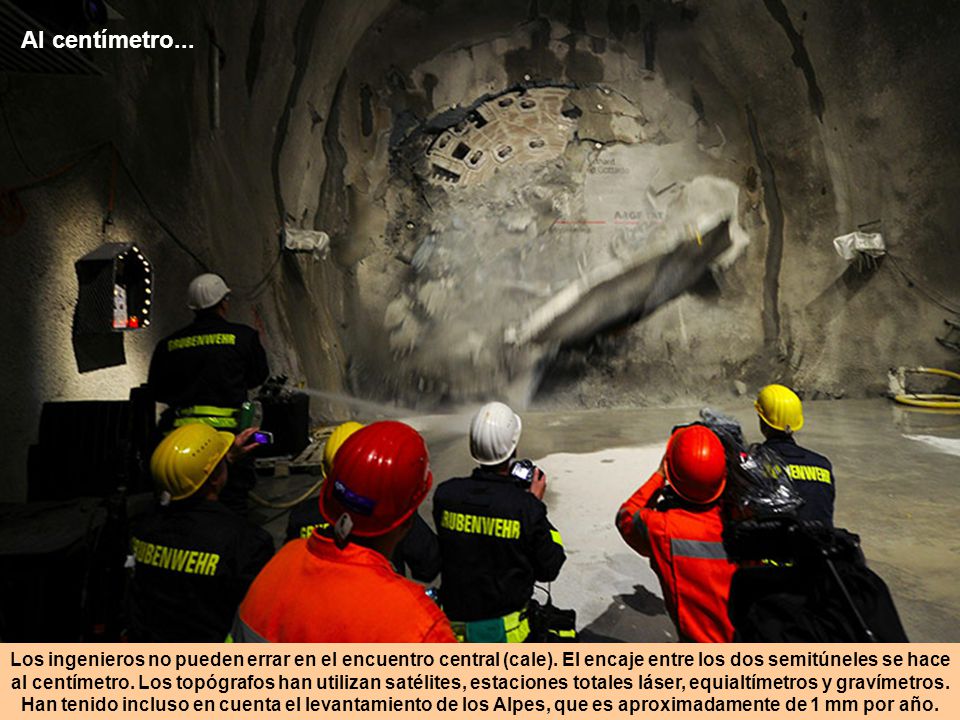 Al centímetro...