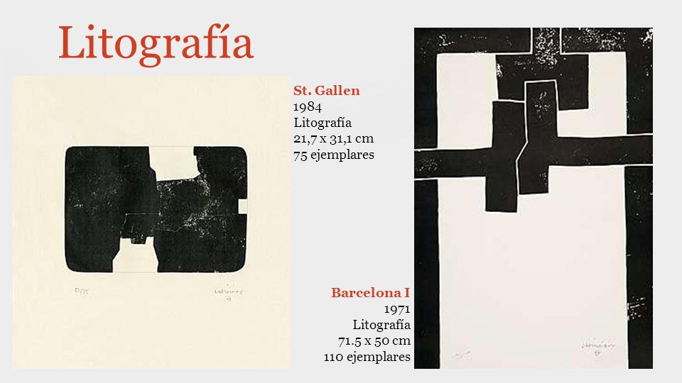 Litografía St. Gallen 1984 Litografía 21,7 x 31,1 cm 75 ejemplares
