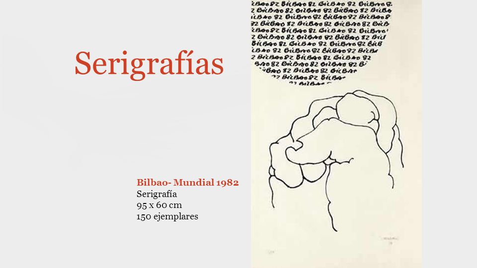 Serigrafías Bilbao- Mundial 1982 Serigrafía 95 x 60 cm 150 ejemplares