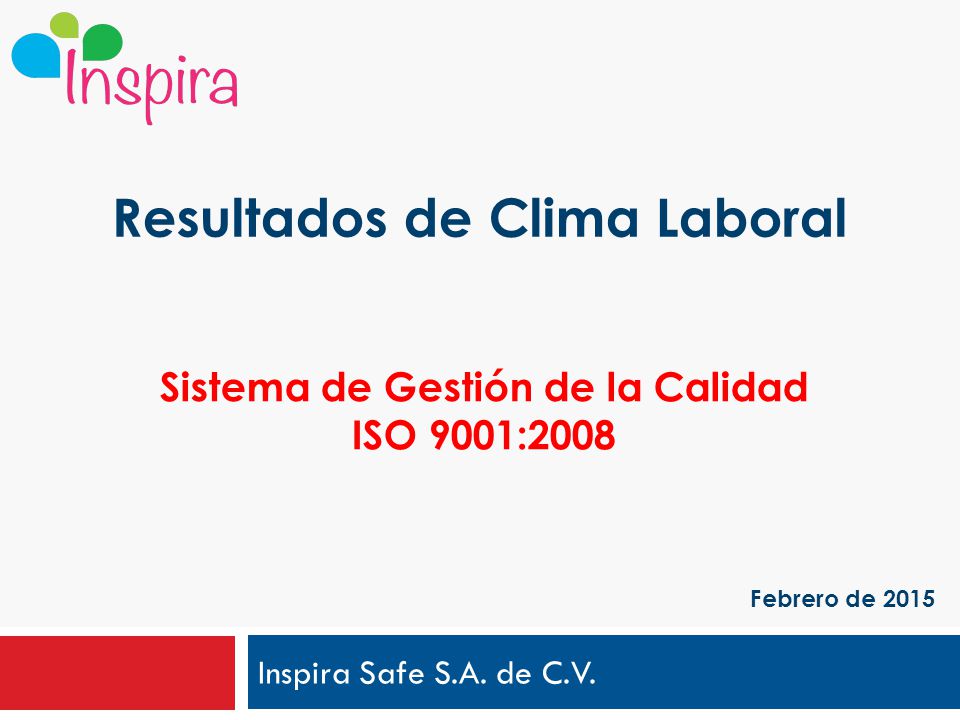 Resultados de Clima Laboral Sistema de Gestión de la Calidad
