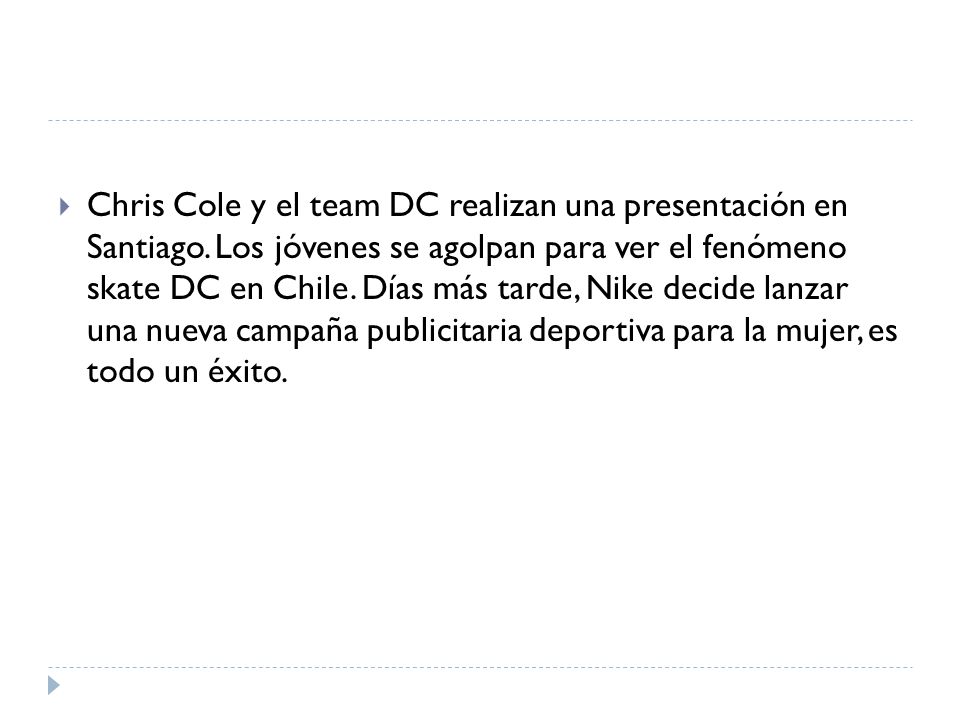 Chris Cole y el team DC realizan una presentación en Santiago