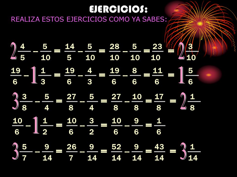 2 = = = = 2 1 = = = = 1 3 = = = = 2 1 = = = 3 = = = = 3 EJERCICIOS: --