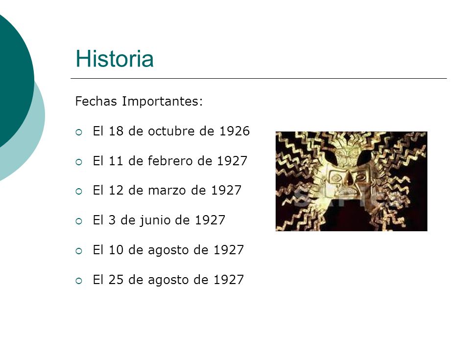 Historia Fechas Importantes: El 18 de octubre de 1926