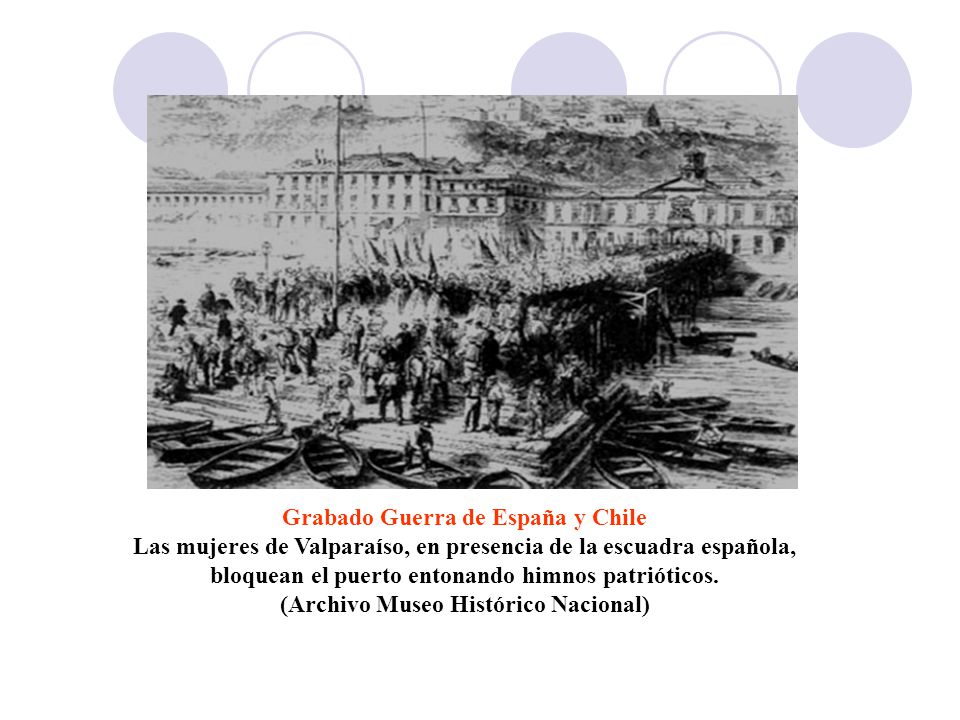 Grabado Guerra de España y Chile (Archivo Museo Histórico Nacional)