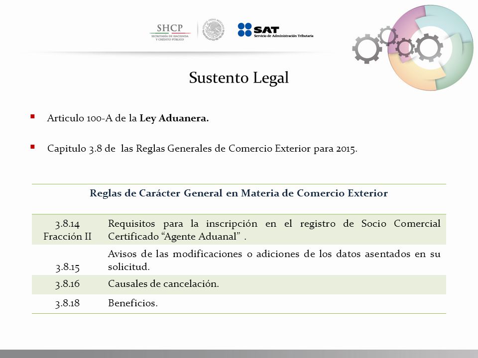Reglas de Carácter General en Materia de Comercio Exterior