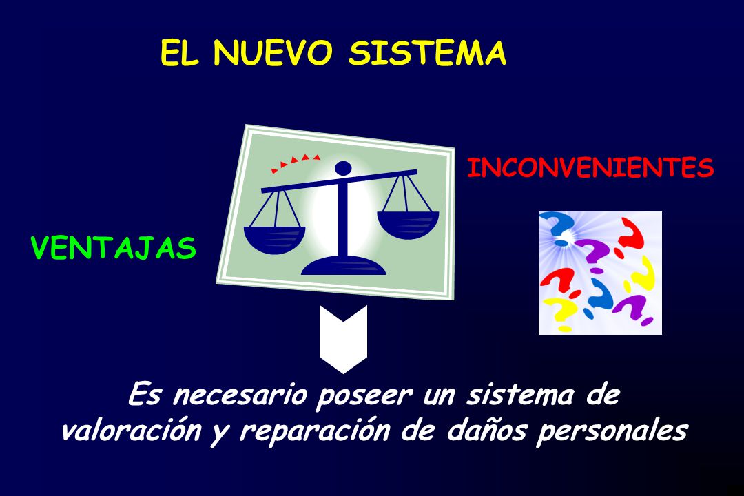 EL NUEVO SISTEMA VENTAJAS Es necesario poseer un sistema de