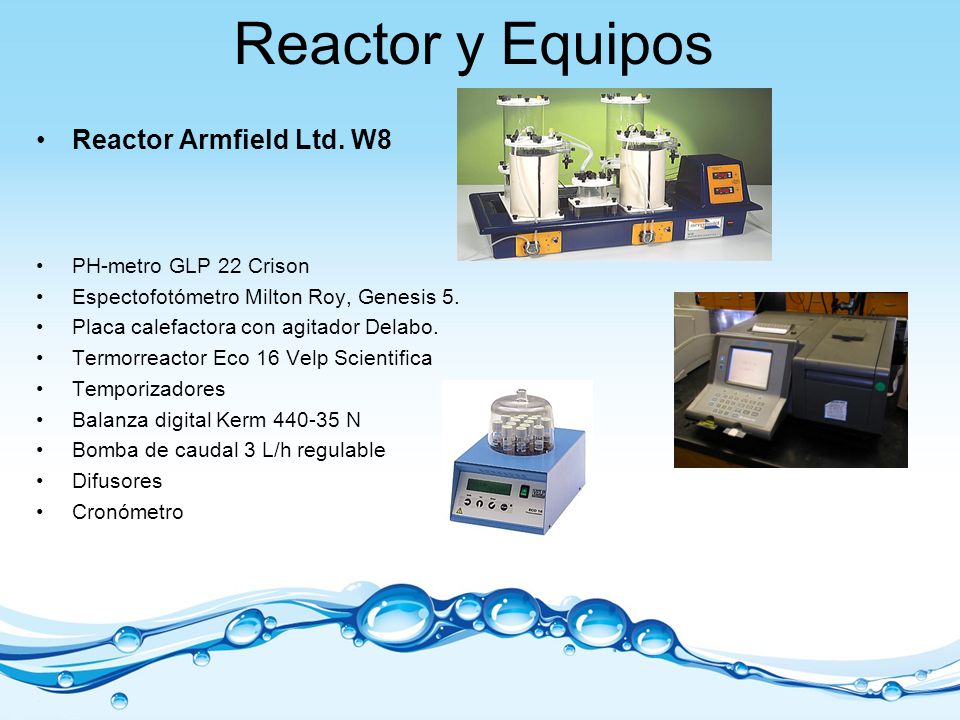 Reactor y Equipos Reactor Armfield Ltd. W8 PH-metro GLP 22 Crison