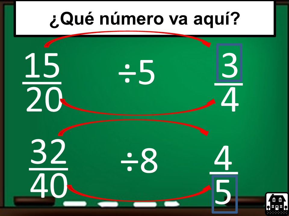 ¿Qué número va aquí 15 3 ÷ ÷8 40 5