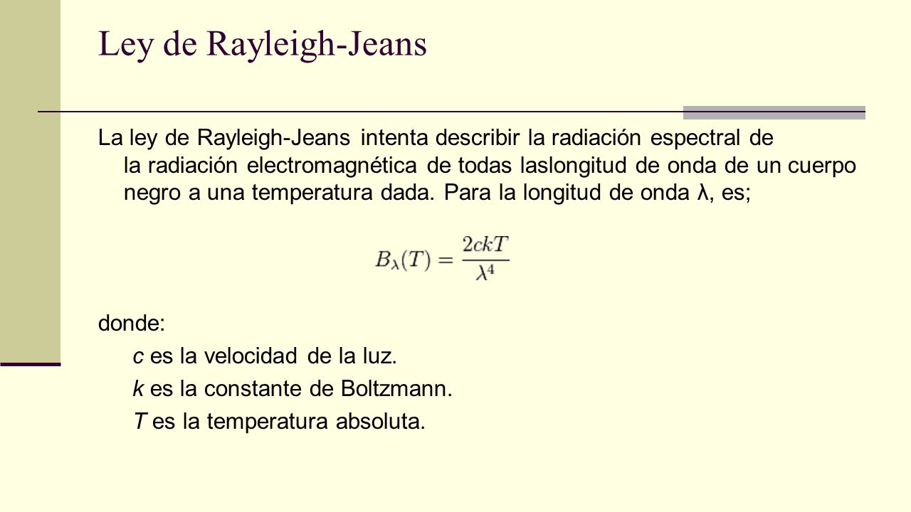 Ley de Rayleigh-Jeans