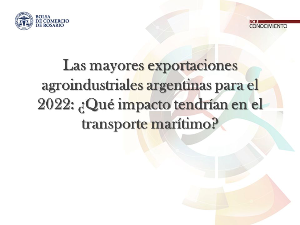Las mayores exportaciones agroindustriales argentinas para el 2022: ¿Qué impacto tendrían en el transporte marítimo