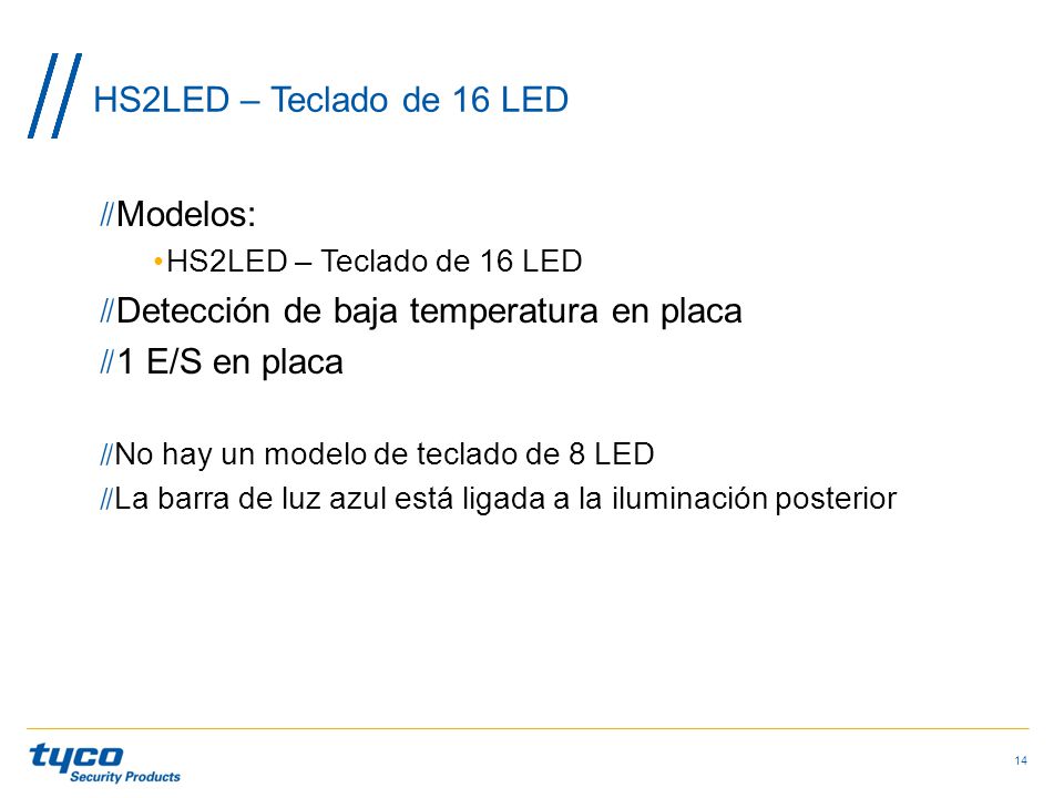 Detección de baja temperatura en placa 1 E/S en placa