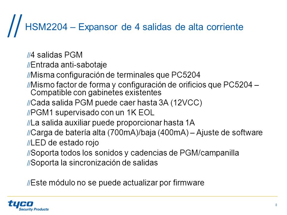 HSM2204 – Expansor de 4 salidas de alta corriente