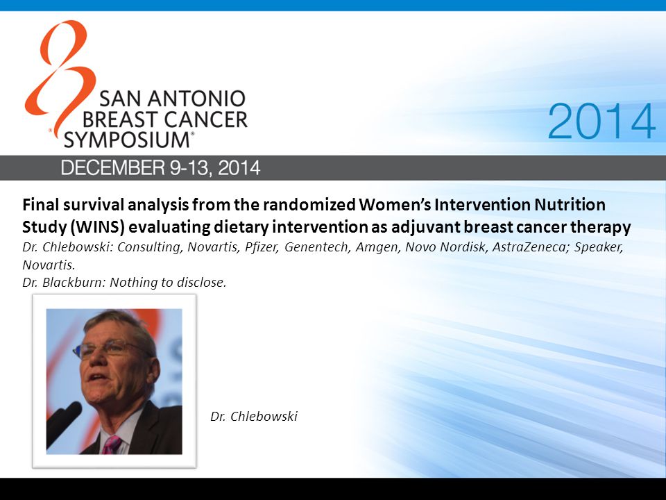 Final survival analysis from the randomized Women’s Intervention Nutrition Study (WINS) evaluating dietary intervention as adjuvant breast cancer therapy