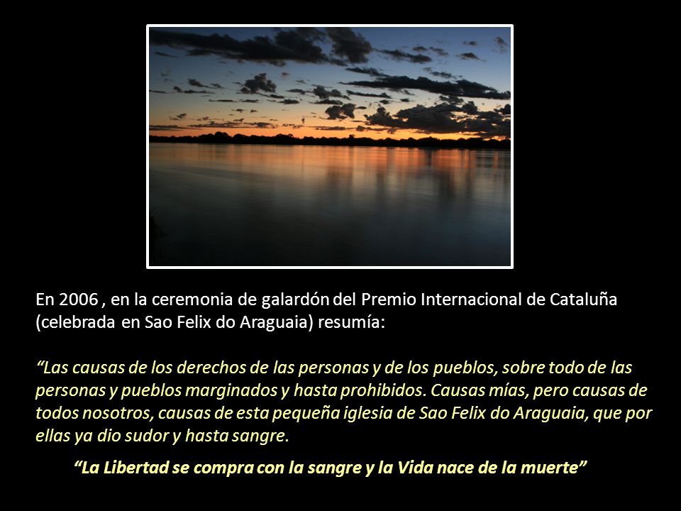 La Libertad se compra con la sangre y la Vida nace de la muerte