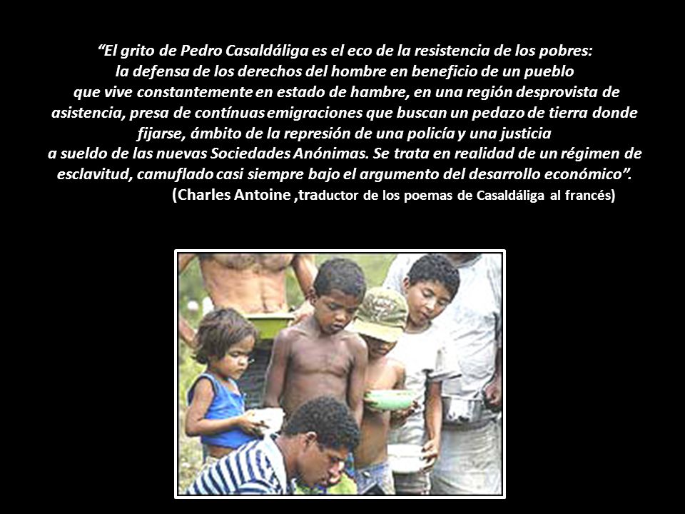 la defensa de los derechos del hombre en beneficio de un pueblo