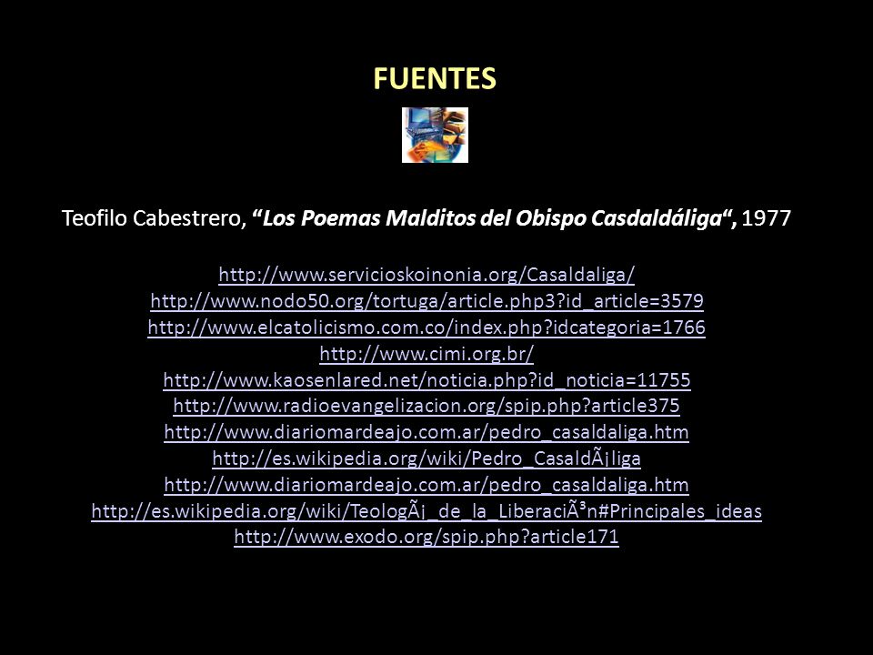 FUENTES Teofilo Cabestrero, Los Poemas Malditos del Obispo Casdaldáliga ,