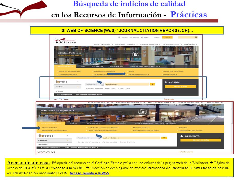 ISI WEB OF SCIENCE (WoS) / JOURNAL CITATION REPORS (JCR)…