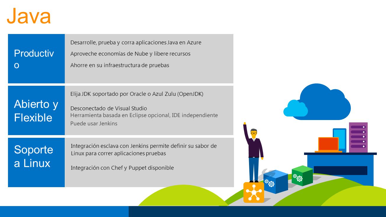 Java Abierto y Flexible Soporte a Linux Productivo