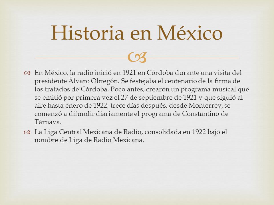 Historia en México