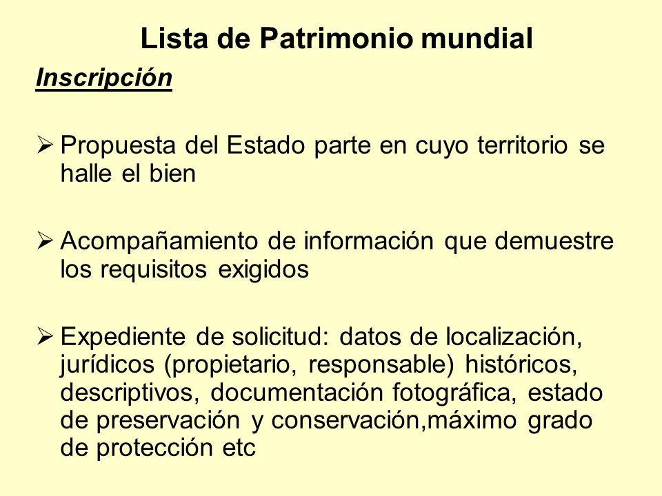 Lista de Patrimonio mundial