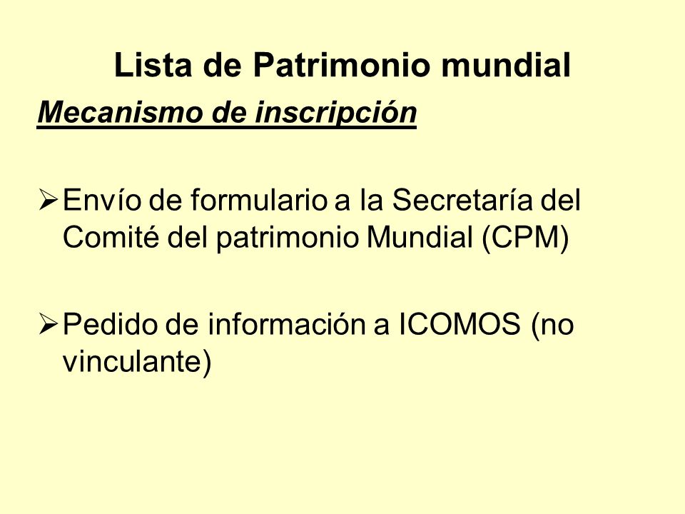 Lista de Patrimonio mundial