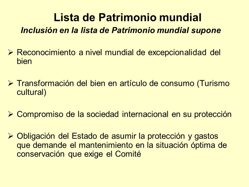 Lista de Patrimonio mundial