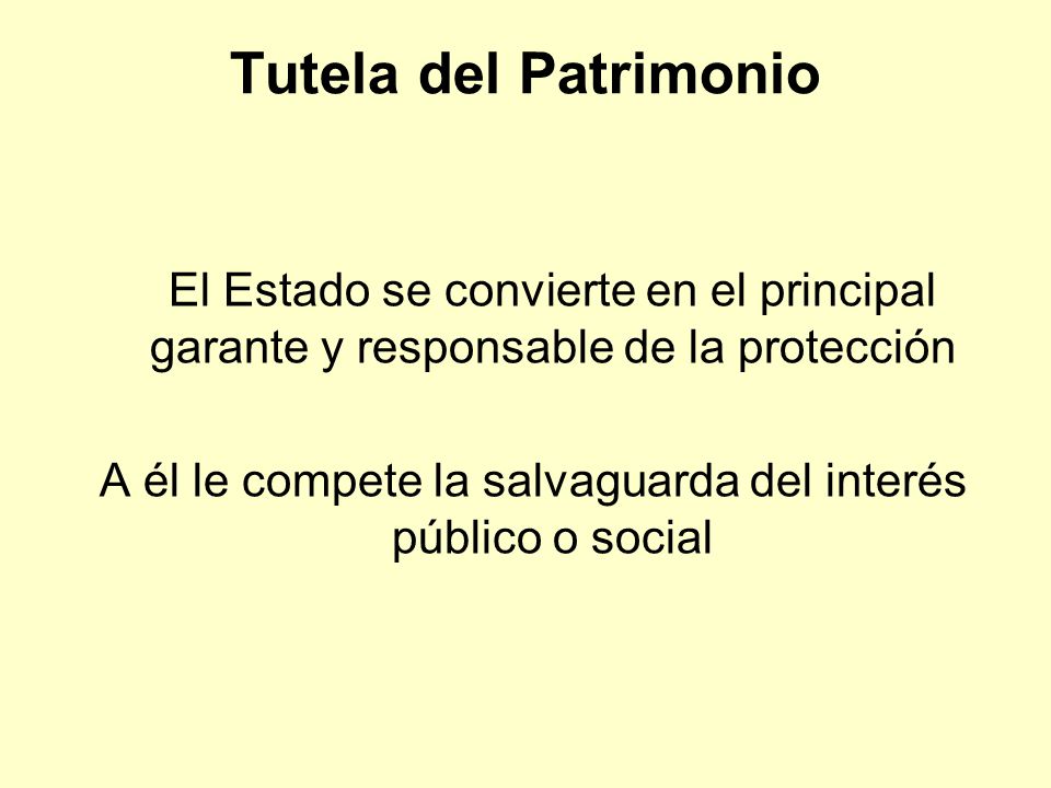 A él le compete la salvaguarda del interés público o social