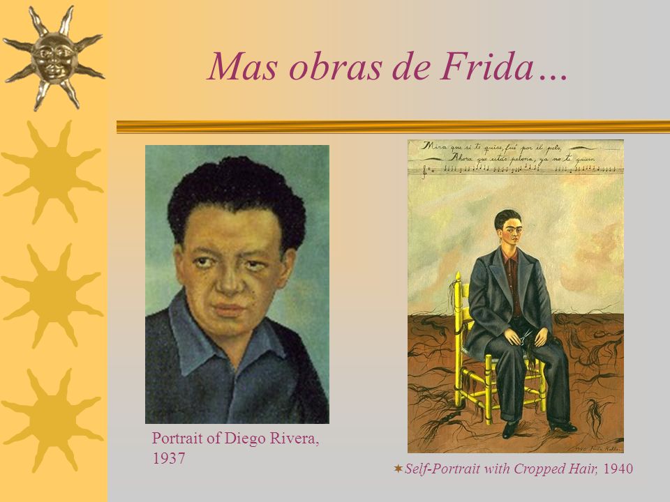 Mas obras de Frida… Portrait of Diego Rivera, 1937