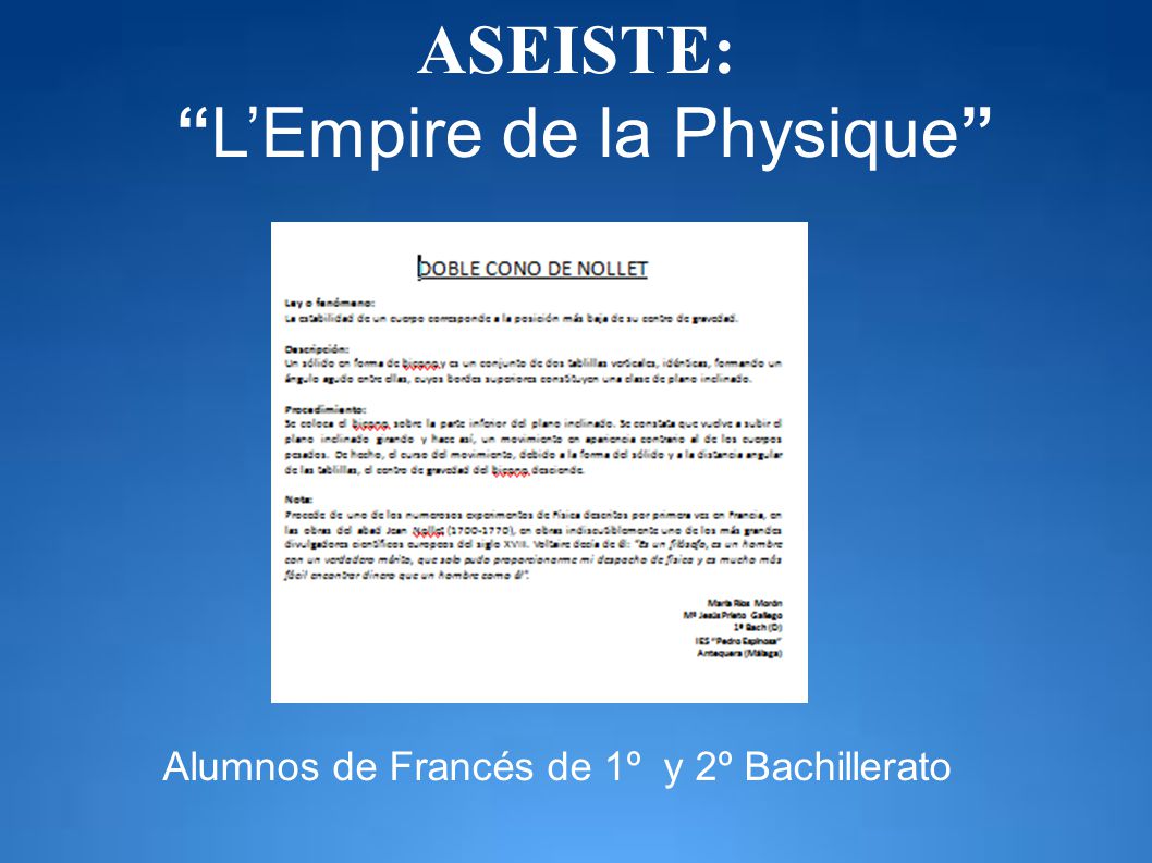 L’Empire de la Physique