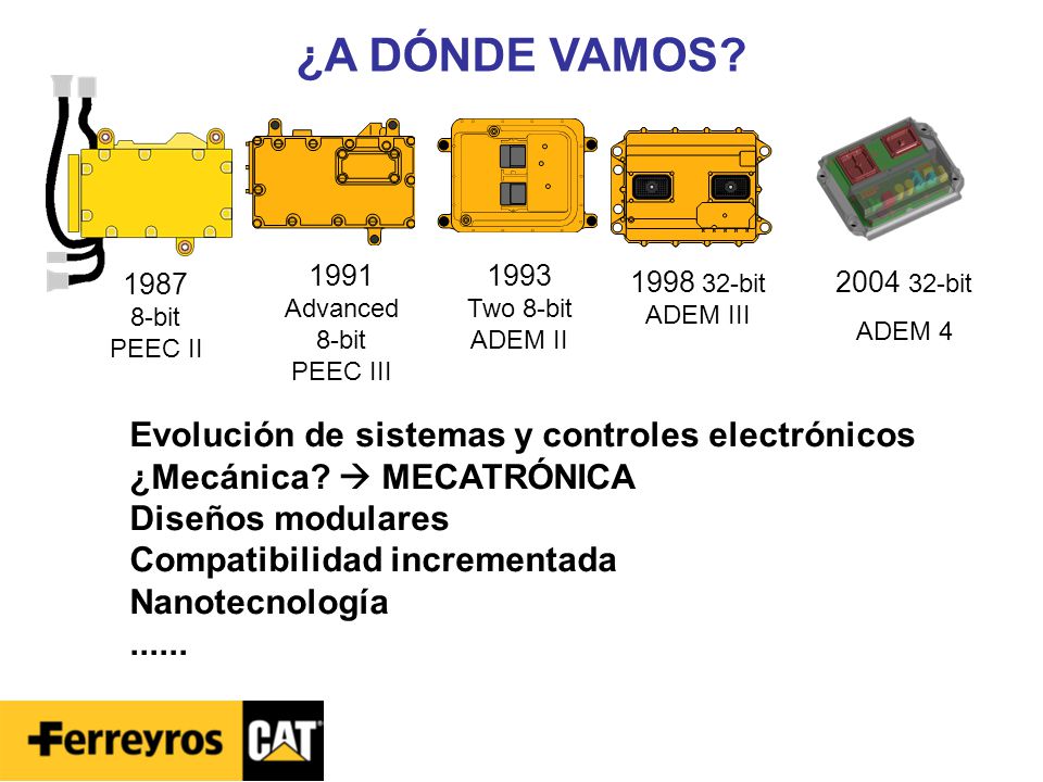 ¿A DÓNDE VAMOS Evolución de sistemas y controles electrónicos