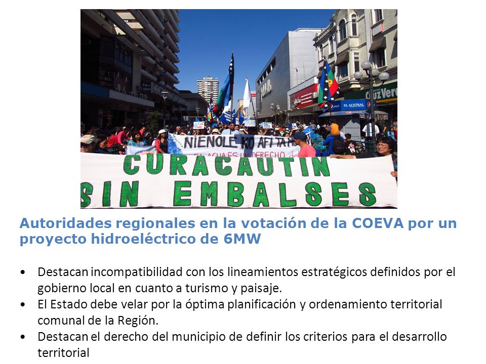 Autoridades regionales en la votación de la COEVA por un proyecto hidroeléctrico de 6MW