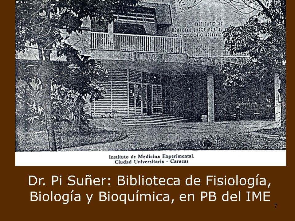 Dr. Pi Suñer: Biblioteca de Fisiología, Biología y Bioquímica, en PB del IME