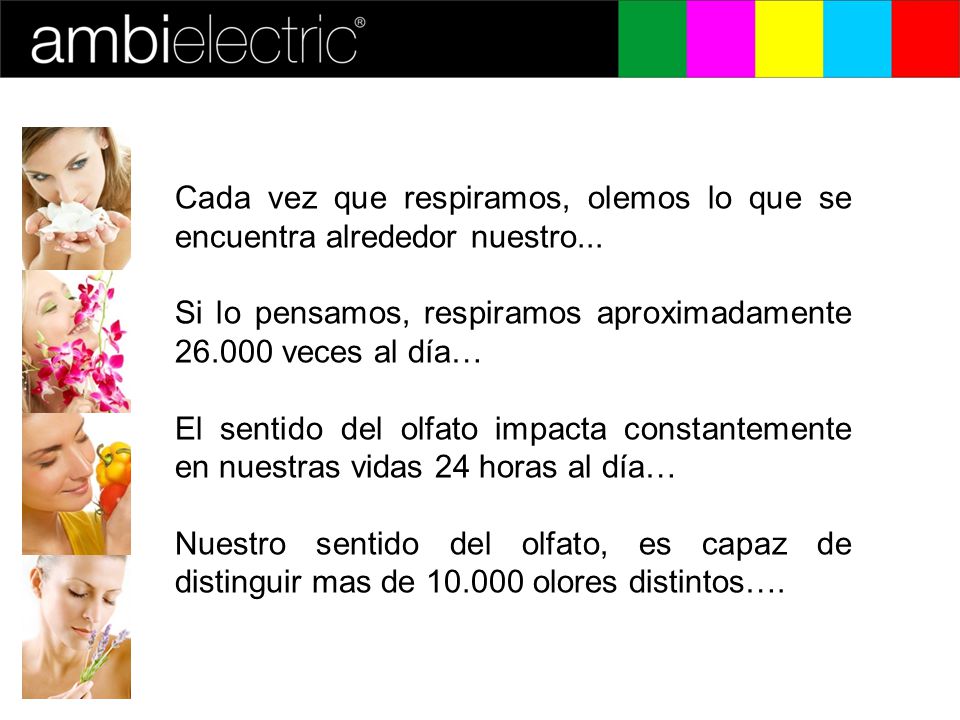 Cada vez que respiramos, olemos lo que se encuentra alrededor nuestro...