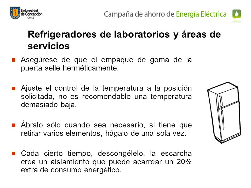 Refrigeradores de laboratorios y áreas de servicios