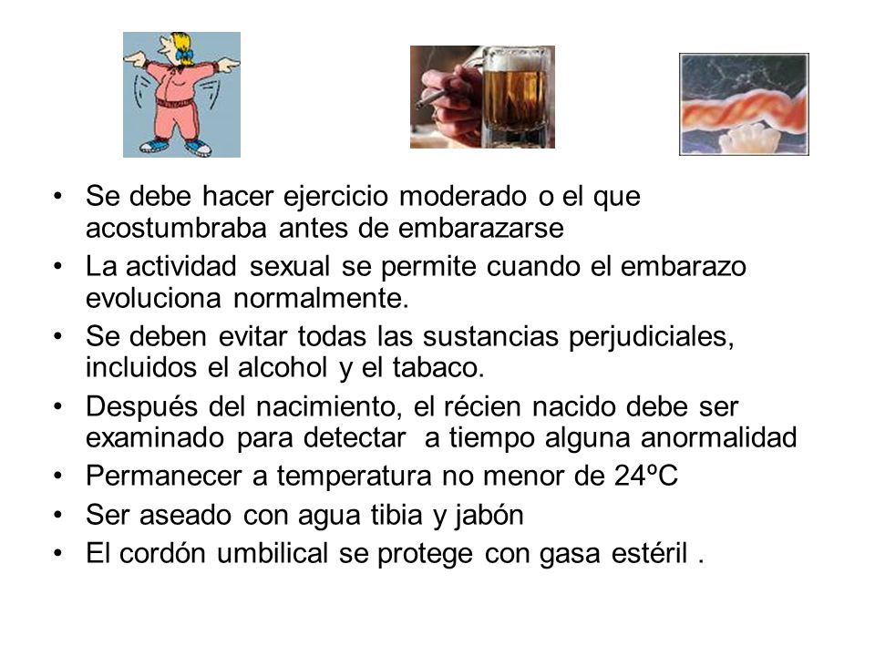 Se debe hacer ejercicio moderado o el que acostumbraba antes de embarazarse