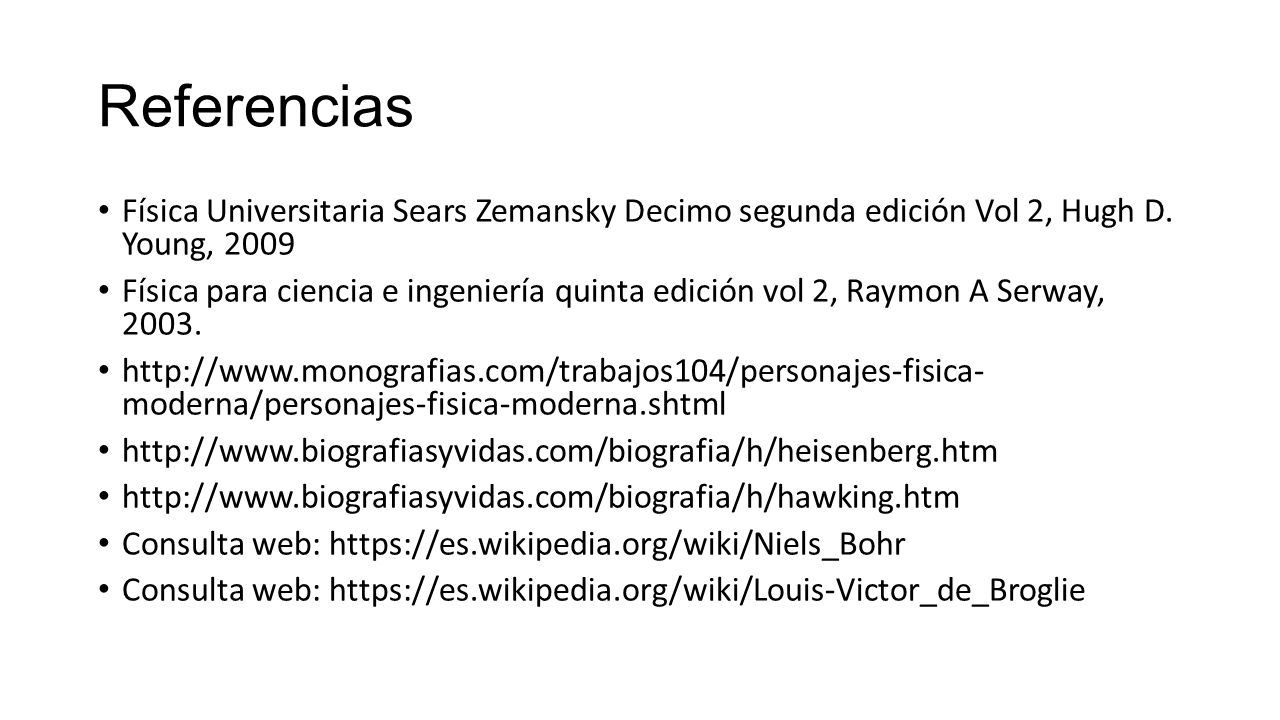 Referencias Física Universitaria Sears Zemansky Decimo segunda edición Vol 2, Hugh D. Young,
