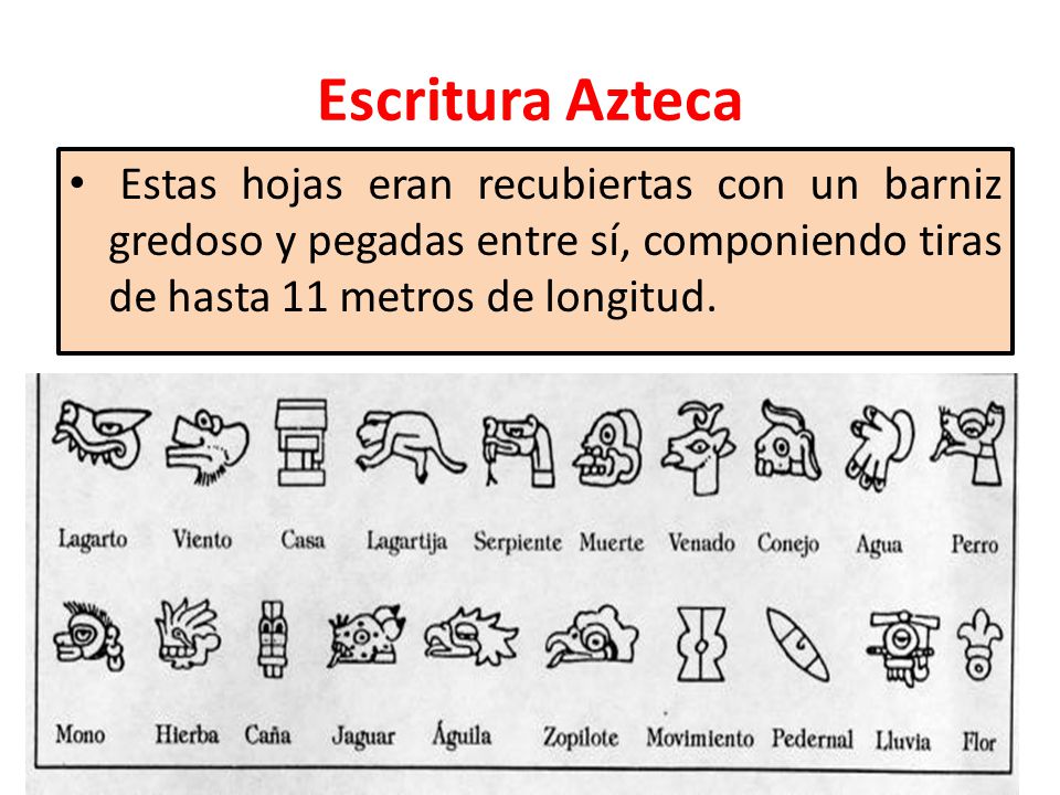 Resultado de imagen para escritura azteca