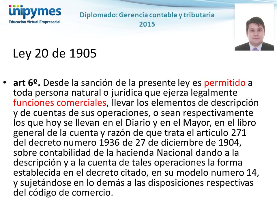 Ley 20 de 1905