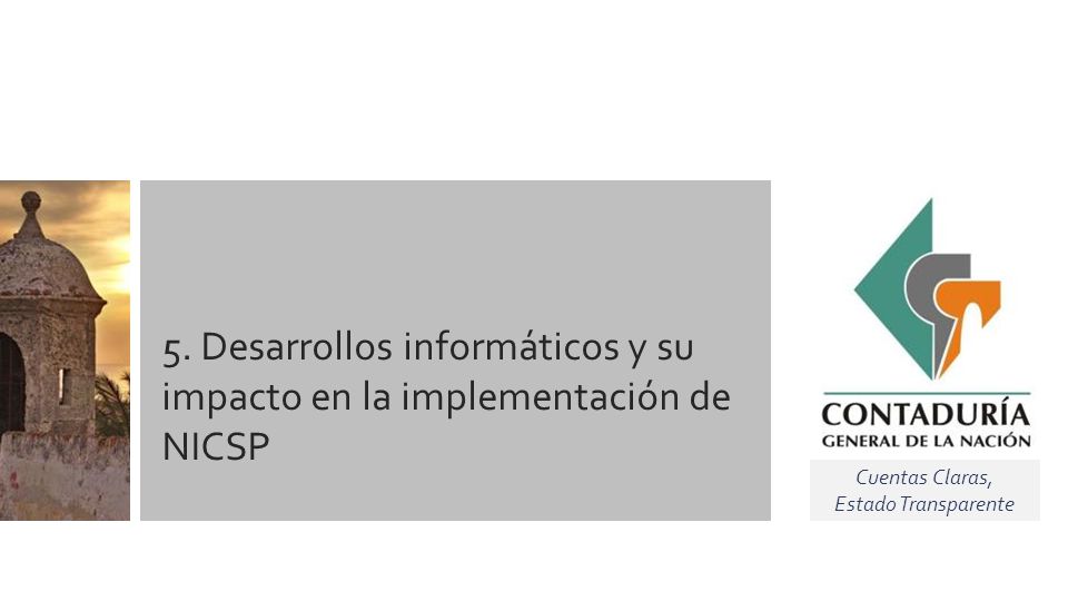 5. Desarrollos informáticos y su impacto en la implementación de NICSP