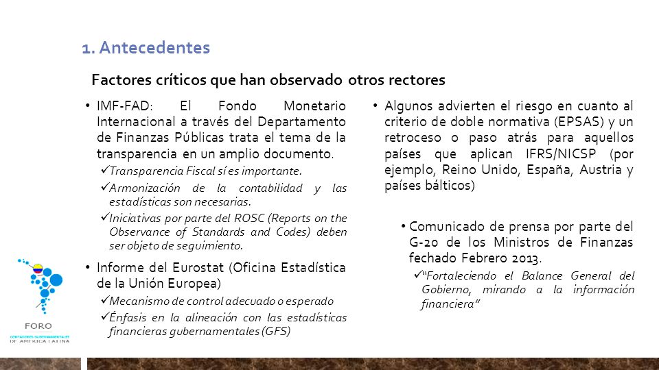1. Antecedentes Factores críticos que han observado otros rectores