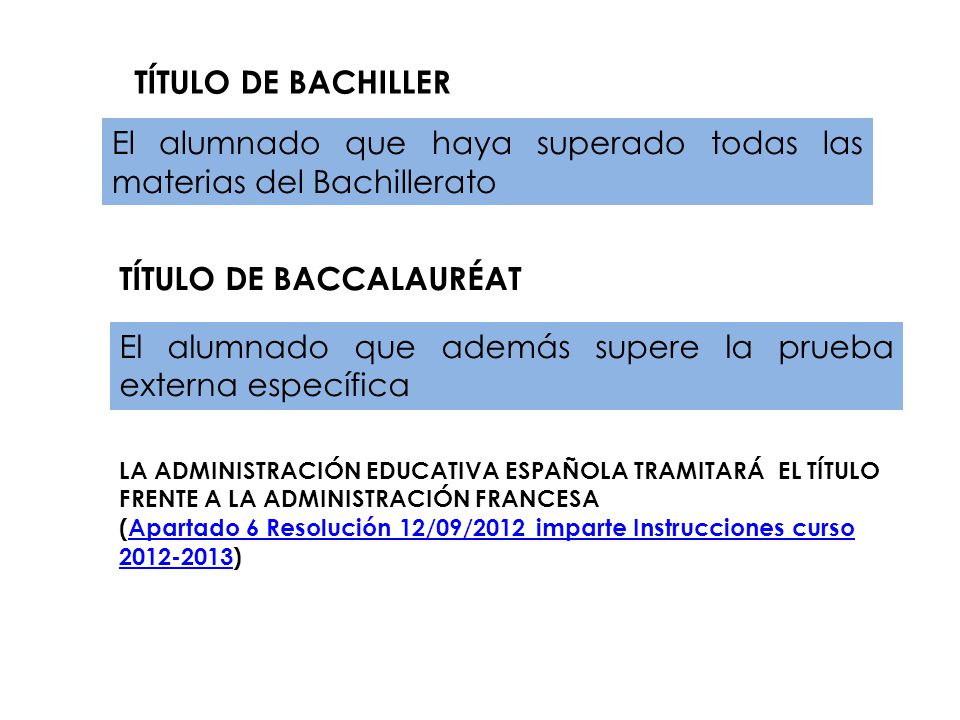 El alumnado que haya superado todas las materias del Bachillerato