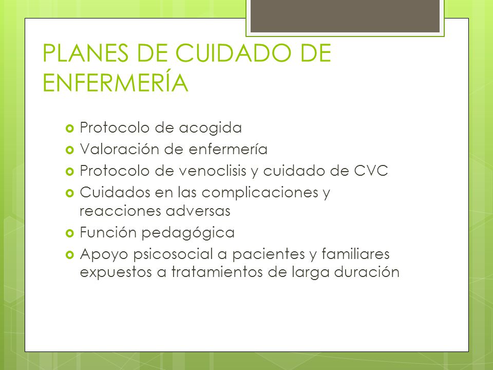 PLANES DE CUIDADO DE ENFERMERÍA