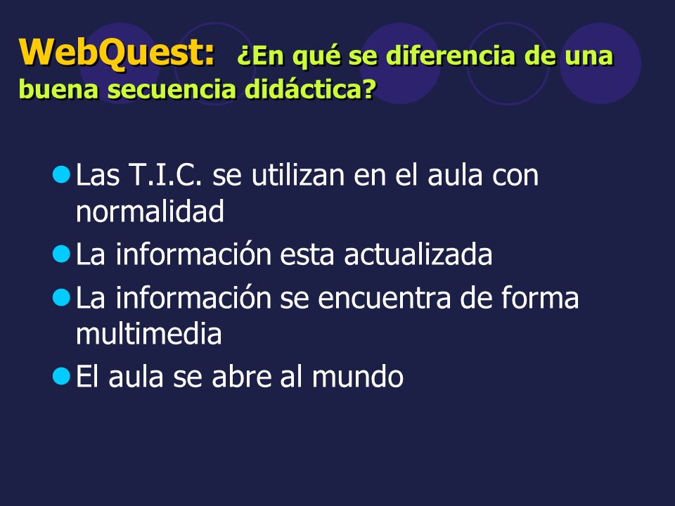 WebQuest: ¿En qué se diferencia de una buena secuencia didáctica