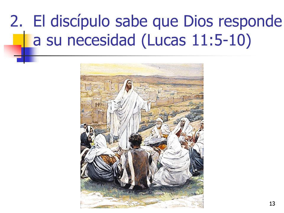 El discípulo sabe que Dios responde a su necesidad (Lucas 11:5-10)
