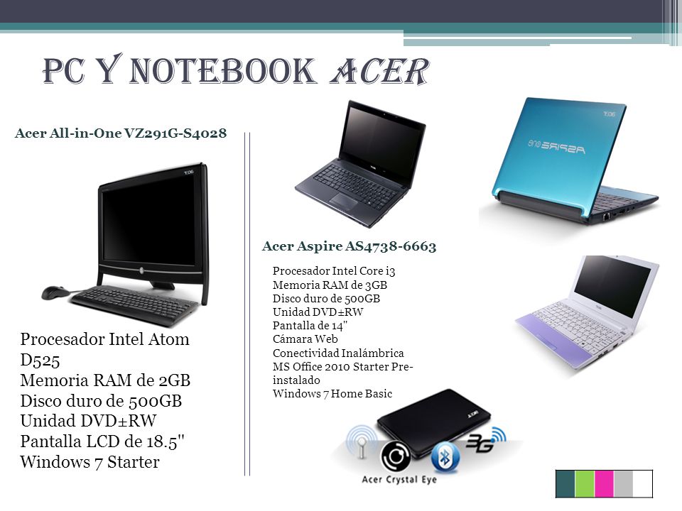 PC Y NOTEBOOK ACER Acer All-in-One VZ291G-S4028. Acer Aspire AS