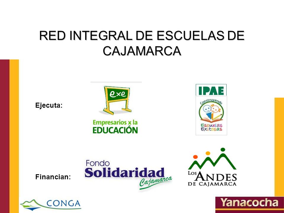 RED INTEGRAL DE ESCUELAS DE CAJAMARCA